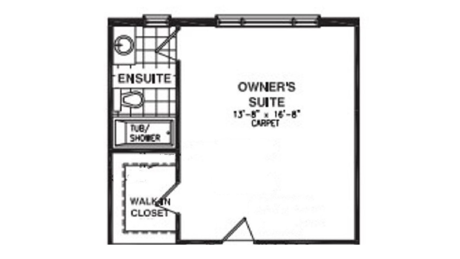 2D master bedroom floor plan